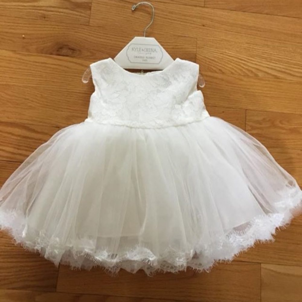 6-9 month white dress